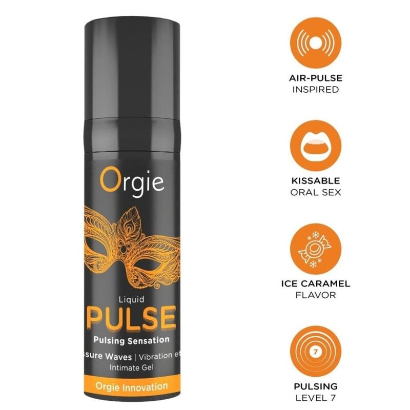 ORGIE Pulse intimní gel k líbání, 15 ml