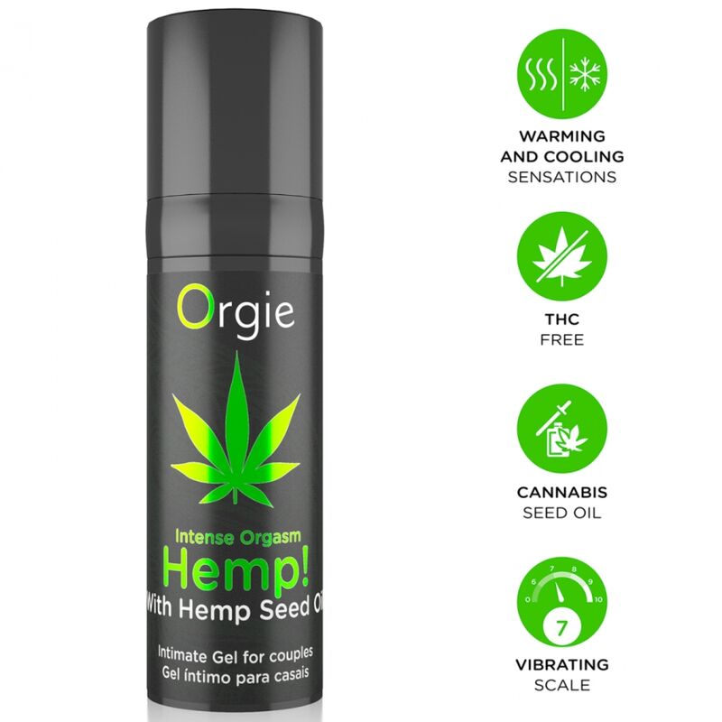 ORGIE HEMP! Intimní gel pro páry, 15 ml