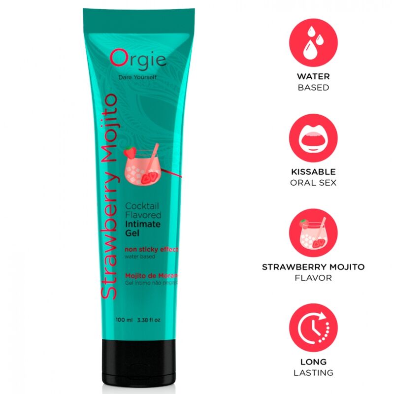 ORGIE Strawberry Mojito lubrikační gel na vodní bázi 100 ml