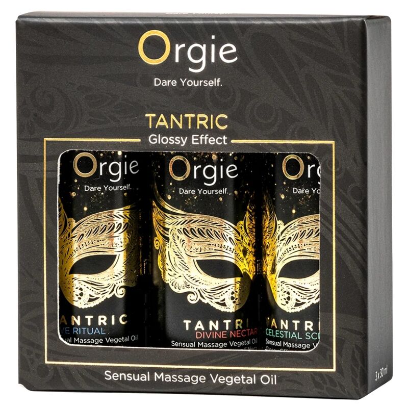 ORGIE Tantric sada masážních olejů, 3 × 30 ml