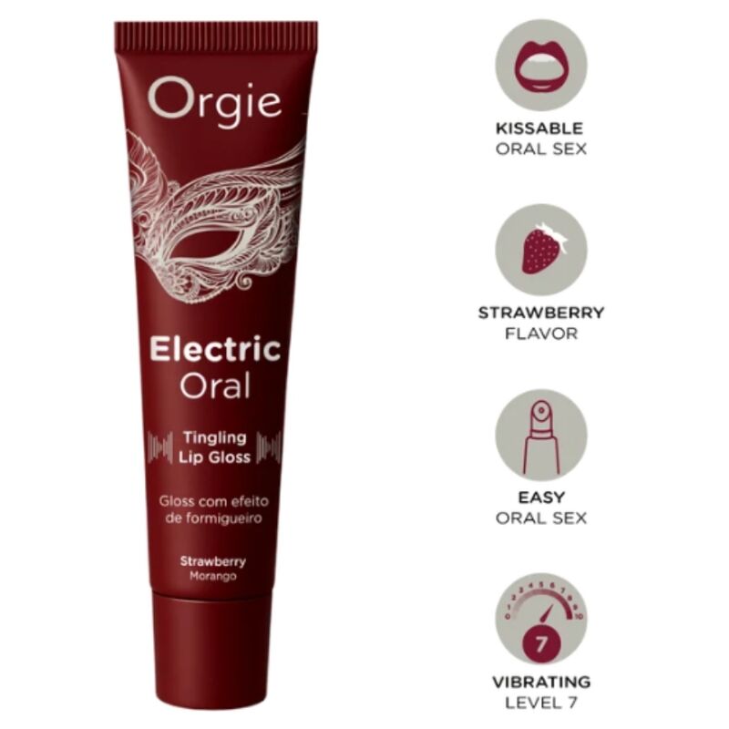 ORGIE Electric Oral lesk na rty s brnivým efektem, 15 ml