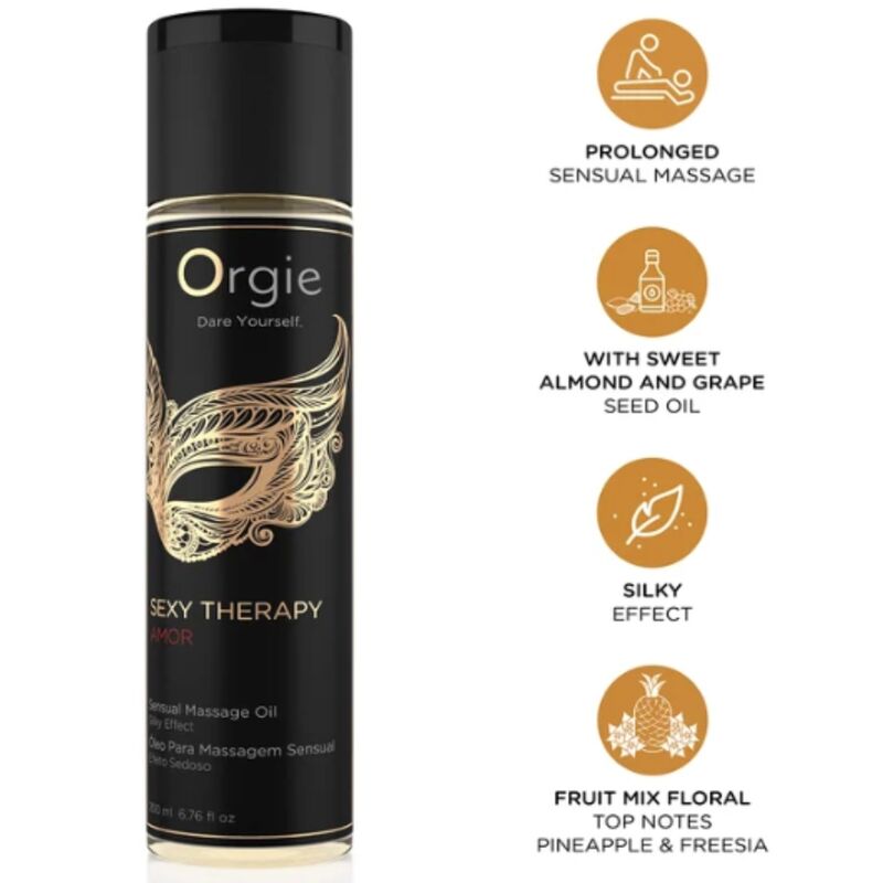 ORGIE Sexy Therapy Amor masážní olej 200 ml