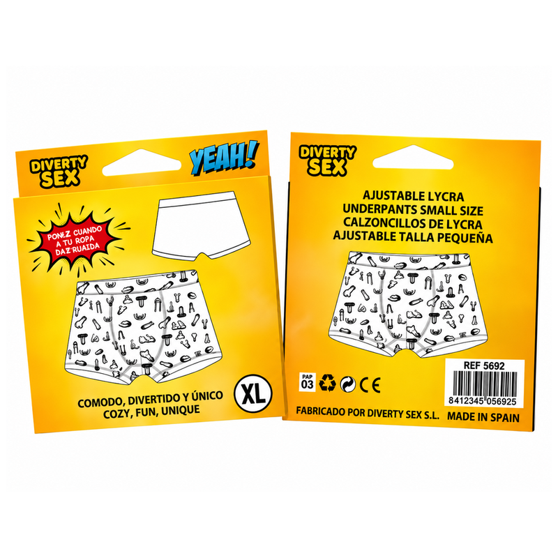 DIABLO PICANTE sexy boxerky s potiskem penisu, velikost L