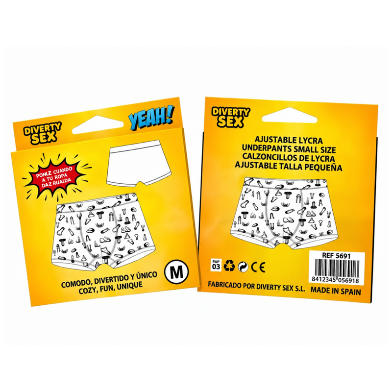 DIABLO PICANTE sexy boxerky s potiskem penisu, velikost M