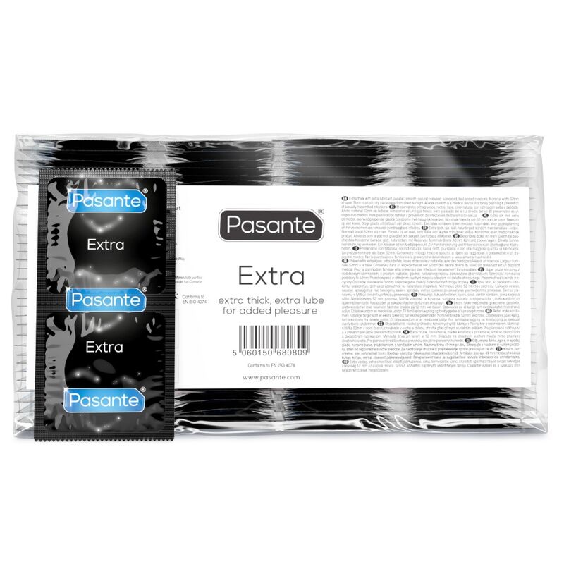 Kondomy PASANTE Extra, 144 kusů