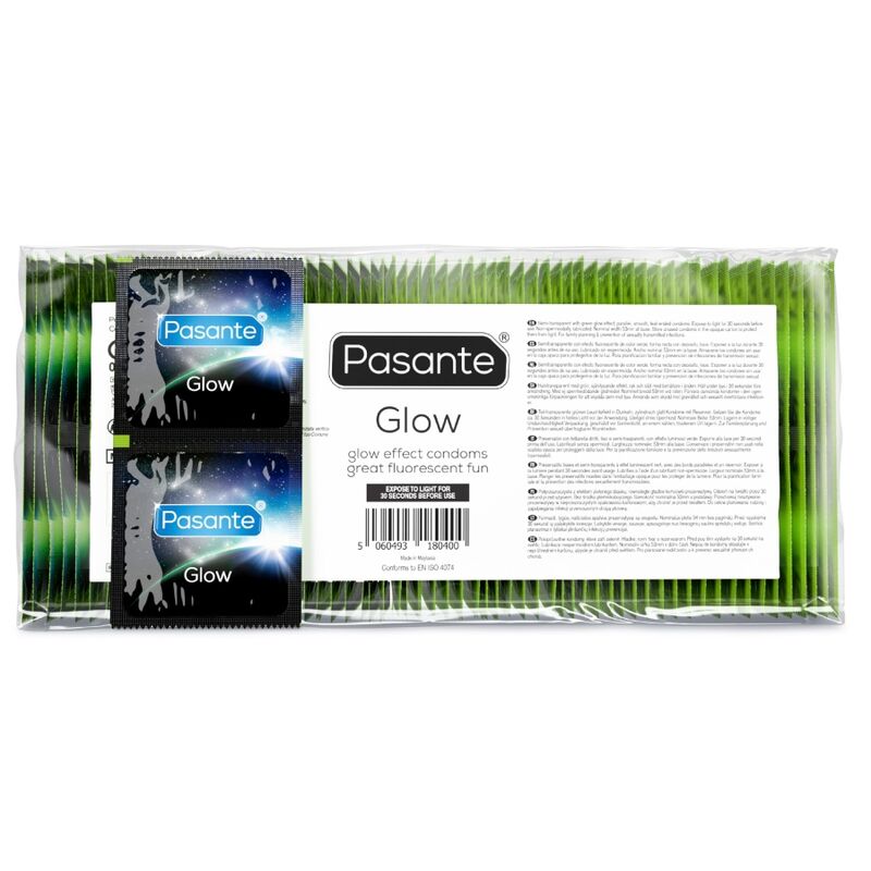 Kondomy PASANTE Glow, 144 kusů