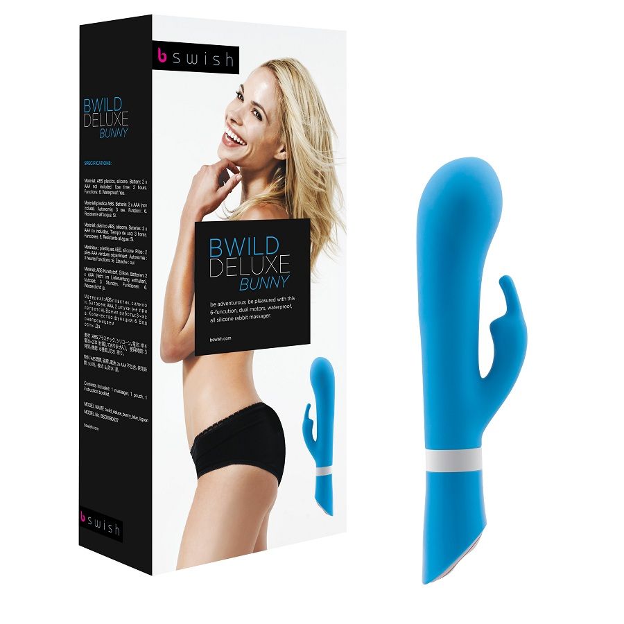 B SWISH Bwild Deluxe Bunny králičí vibrátor v jadeitové barvě