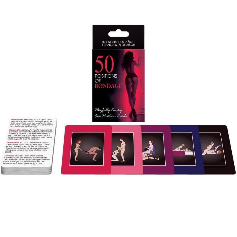 KHEPER GAMES 50 Positions of Bondage erotická karetní hra