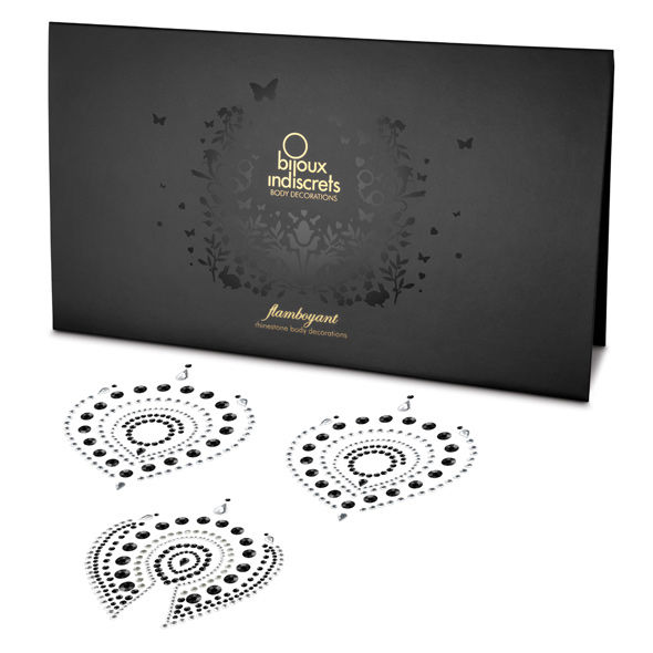 Bijoux Indiscrets Flamboyant Black & Silver ozdoba na tělo
