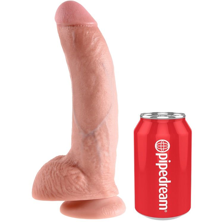 Dildo KING COCK s varlaty, 22,9 cm