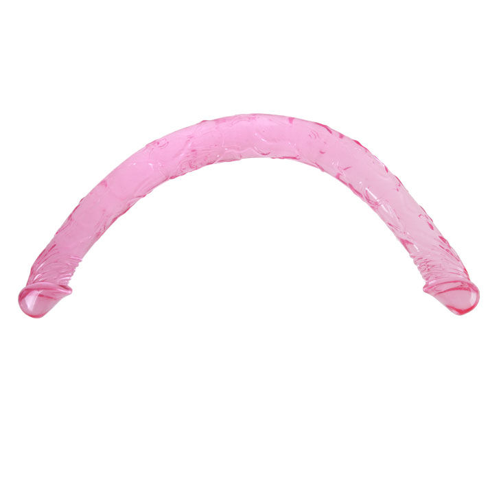BAILE oboustranné dildo v šeříkové barvě, 44,5 cm