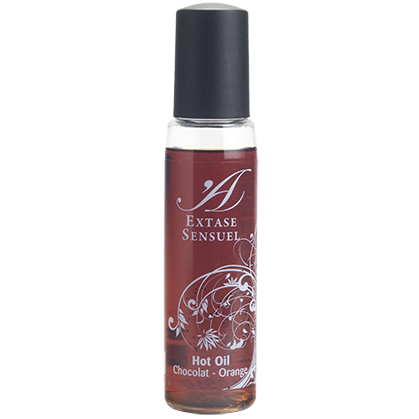 Extase Sensual hřejivý masážní olej s čokoládou a pomerančem, 35 ml