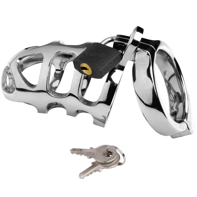 Klec na penis METAL HARD Cage Ring z nerezové oceli