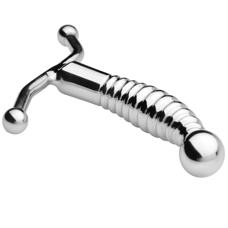 Ocelový masážní stimulátor prostaty METAL HARD