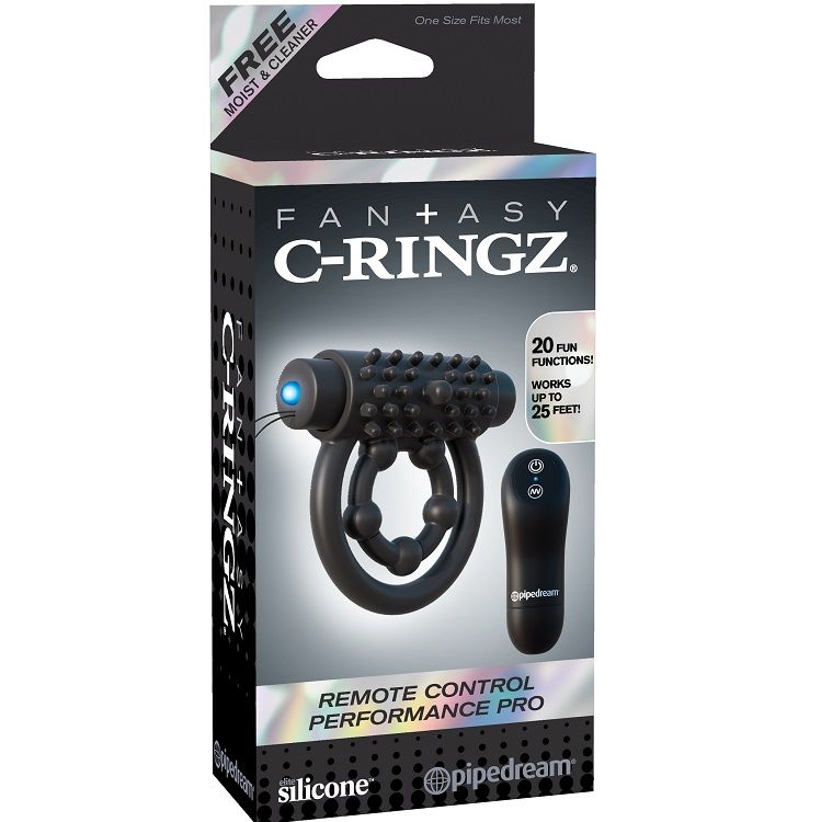 FANTASY C-RINGZ Remote Control Performance, vibrující penisový kroužek