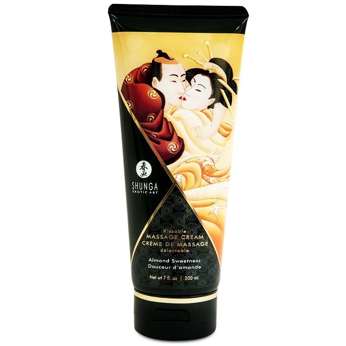 Shunga Sweet Almond masážní krém, 200 ml