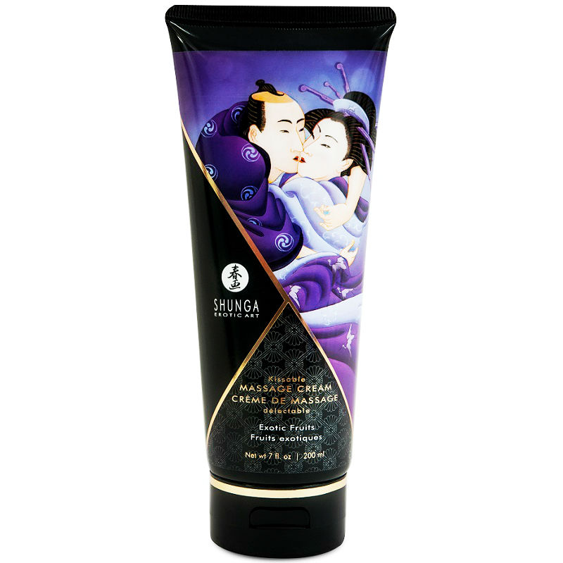 Masážní krém Shunga Exotic Fruits pro erotické masáže, 200 ml