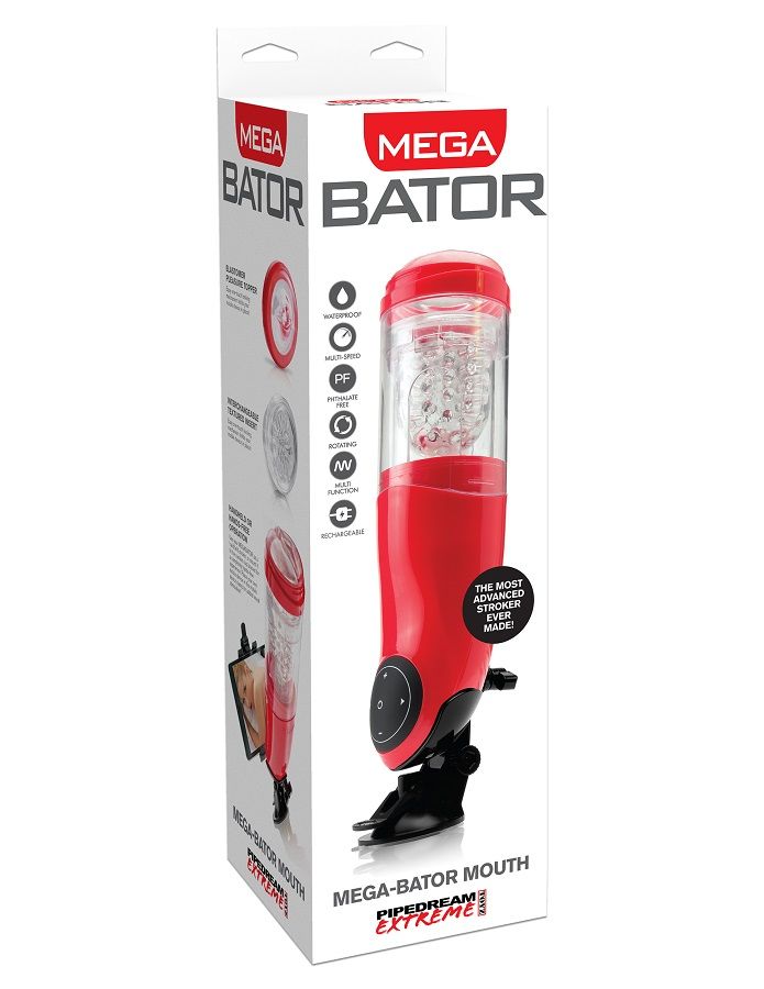 EXTREME TOYZ Mega Bator masturbátor s rotací a vibracemi