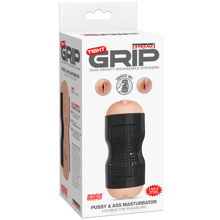 EXTREME TOYZ Pipedram dvojitý masturbátor pro vaginální a anální použití