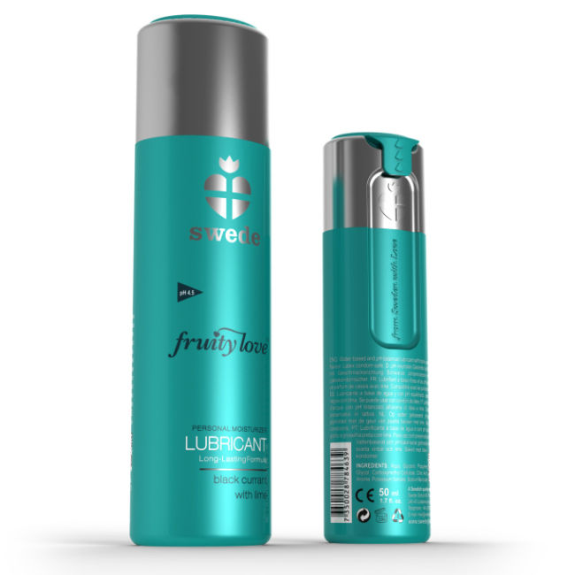 SWEDE Fruity Love lubrikační gel s příchutí černého rybízu a limetky, 50 ml