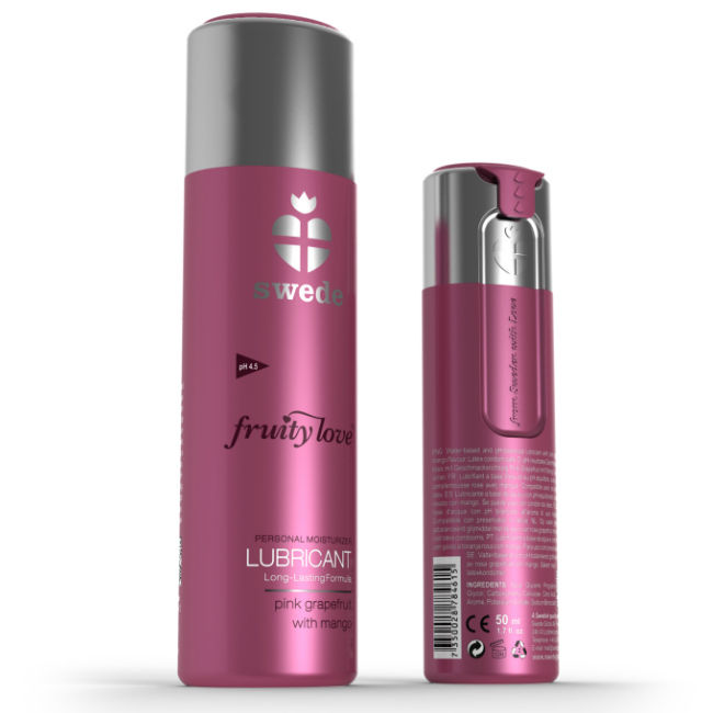 Swede Fruity Love lubrikační gel s příchutí růžového grapefruitu a manga, 50 ml