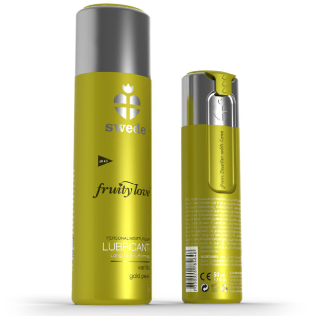 Lubrikační gel Swede Fruity Love s příchutí vanilky a hrušky, 100 ml