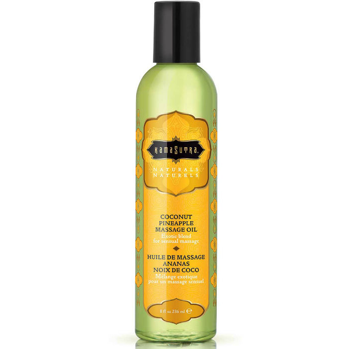Masážní olej Kama Sutra Naturals Piña Colada, 236 ml