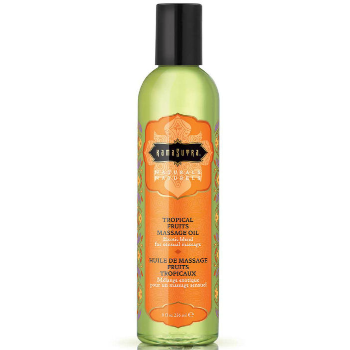 Masážní olej Kamasutra Naturals Tropical Fruits, 236 ml