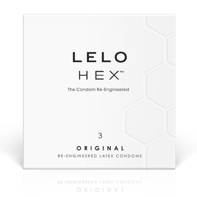 LELO HEX latexové kondomy, 3 kusy