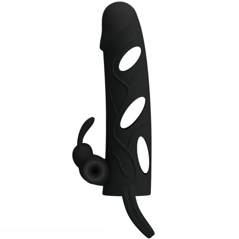Pretty Love návlek na penis s vibracemi, 14 cm