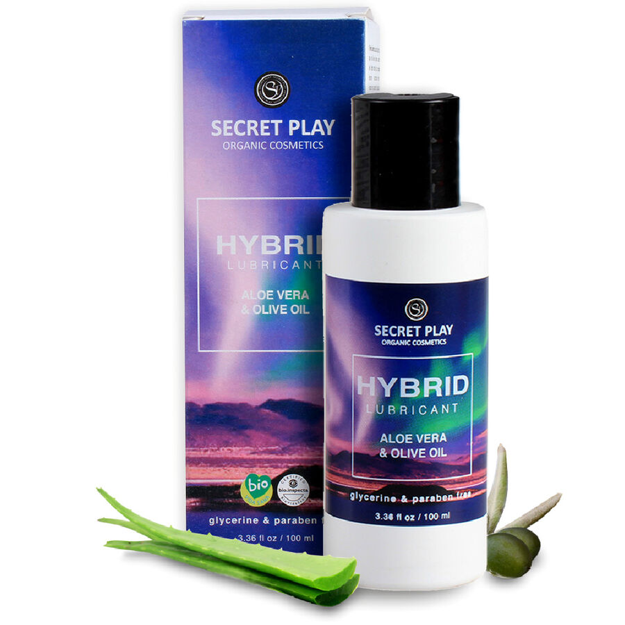 SECRETPLAY hybridní lubrikační gel s aloe vera a olivovým extraktem, 100 ml