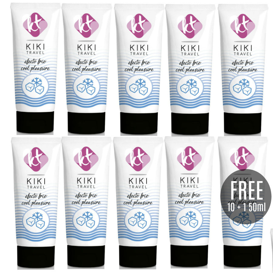 Chladivý lubrikační gel na vodní bázi s jahodovou příchutí, 50 ml, veganský KIKÍ TRAVEL