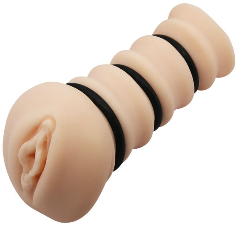 CRAZY BULL masturbátor s kroužky, vaginální model 2