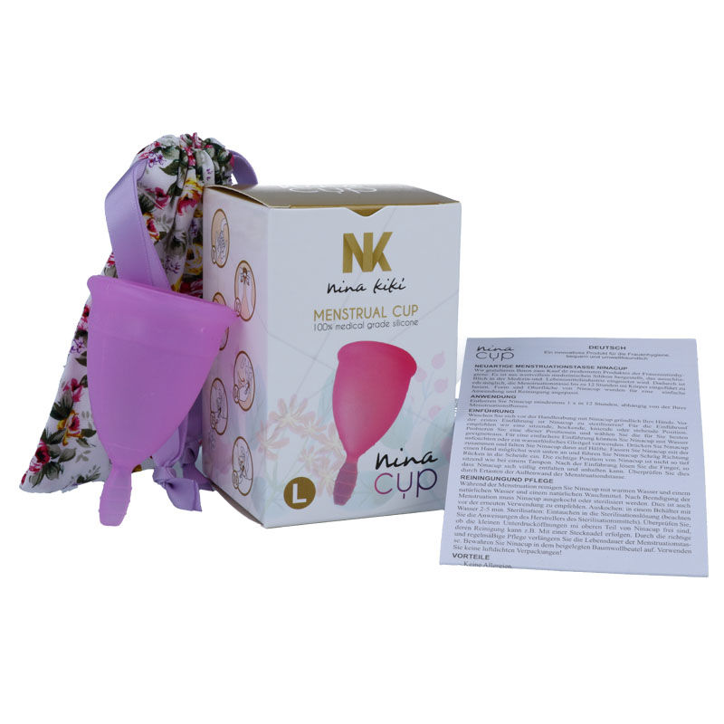 Menstruační kalíšek NINA KIKÍ, fialový, velikost L