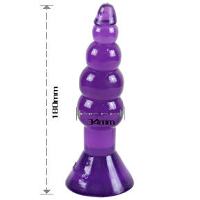 BAILE Climax Happens anální kolík, 17 cm, šeříkový