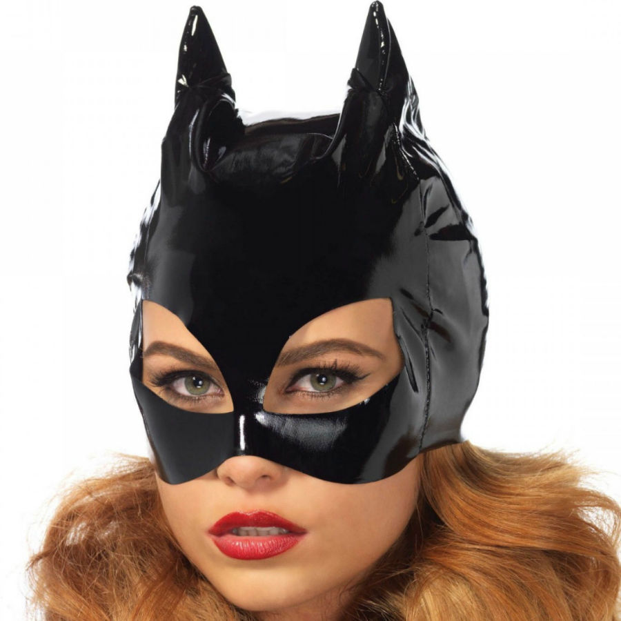 Vinylová maska přes oči Catwoman od LEG AVENUE