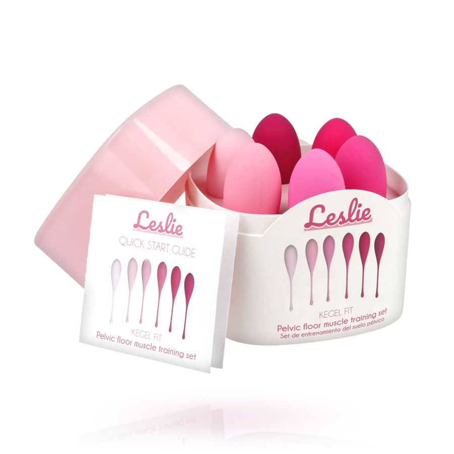 LESLIE Kegel Fit vaginální kuličky se 6 závažími