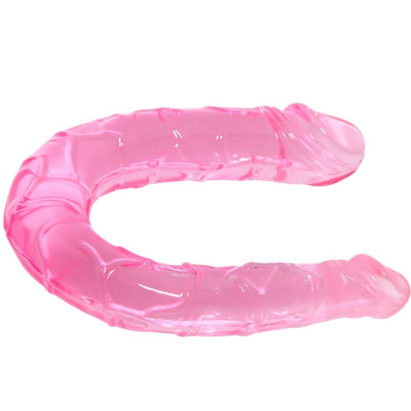 Růžový dvojitý dildo BAILE z TPR