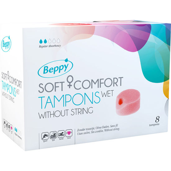 BEPPY Soft Comfort měkké tampony s lubrikačním gelem, 8 kusů