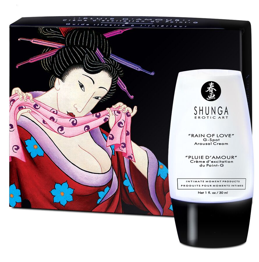 SHUNGA Rain of Love krém na stimulaci bodu G s návodem, 30 ml