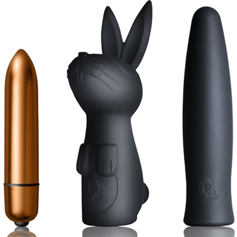 Dárková sada ROCKS-OFF Dark Desire Silhouette se sexuálními pomůckami