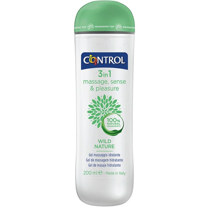 Control Wild Nature masážní gel 3 v 1, 200 ml