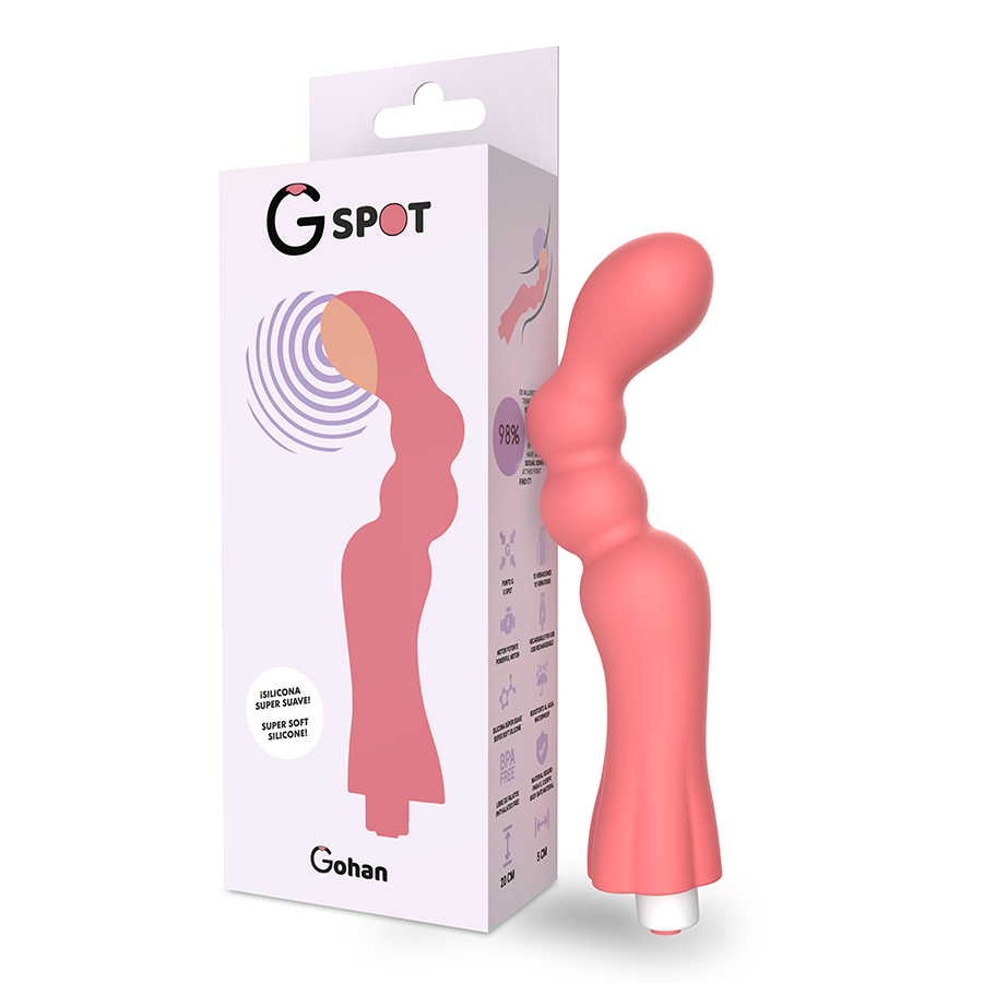 G-SPOT Gohan vibrátor na bod G, světle červený