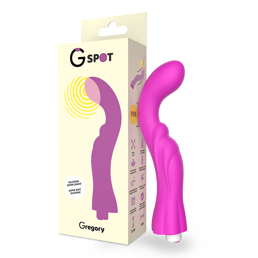 G-SPOT Gregory, fialový vibrátor na bod G