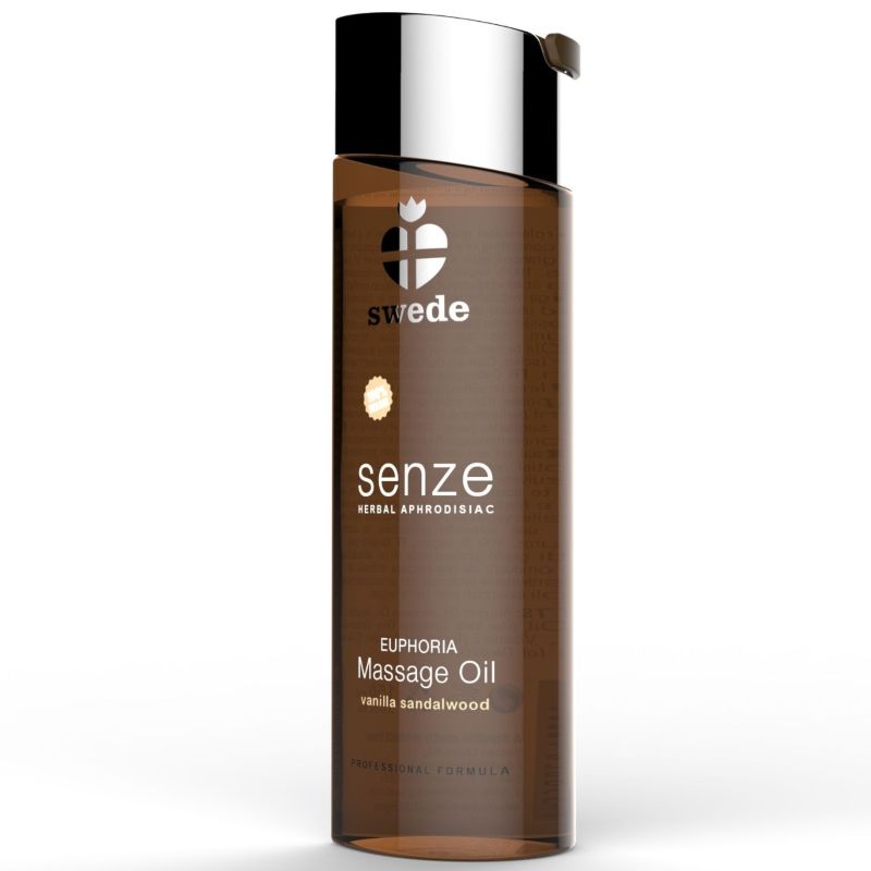 Masážní olej SWEDE Euphoria s vůní vanilky a santalového dřeva, 150 ml