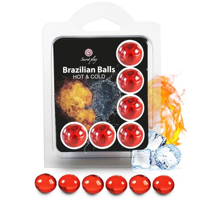 Secretplay Hot & Cold Brazilian Balls, 6 kusů