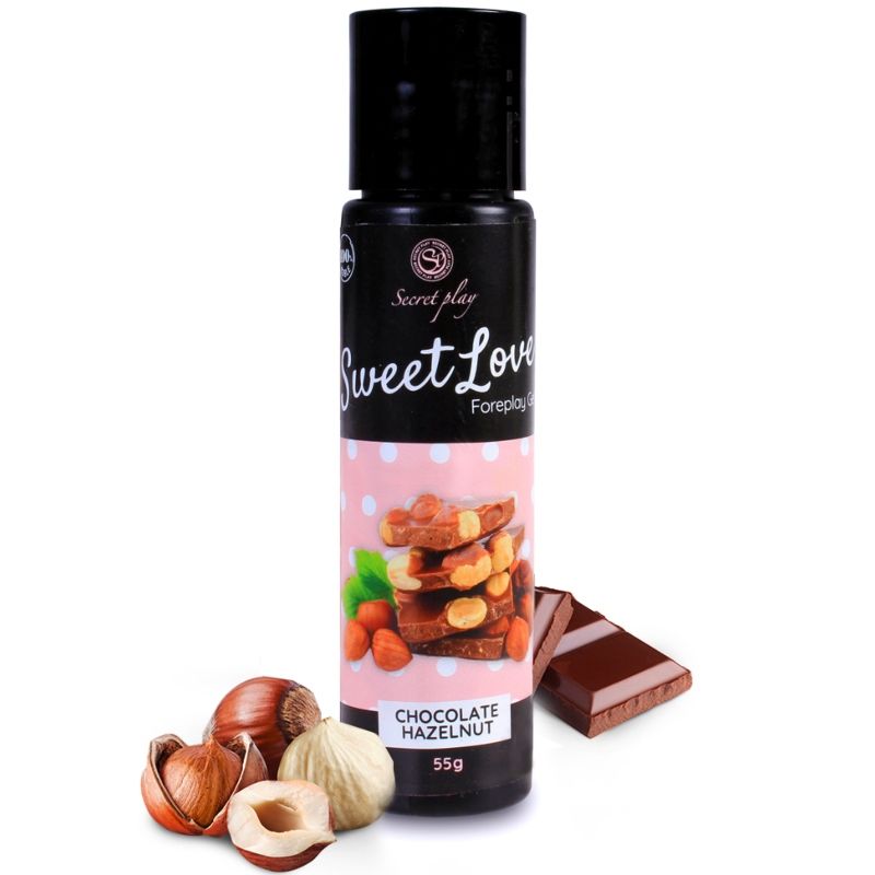 Lubrikační gel Secretplay Sweet Love s čokoládovo oříškovou příchutí, 60 ml