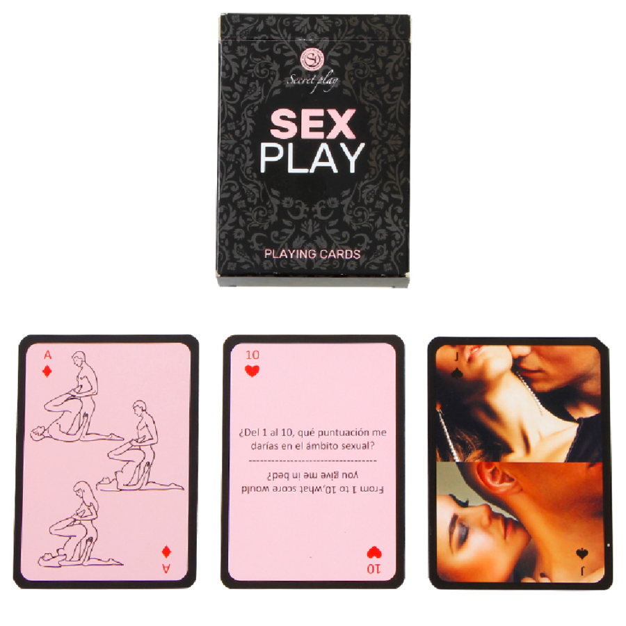 Erotická karetní hra SECRETPLAY Sex Play, španělsky a anglicky