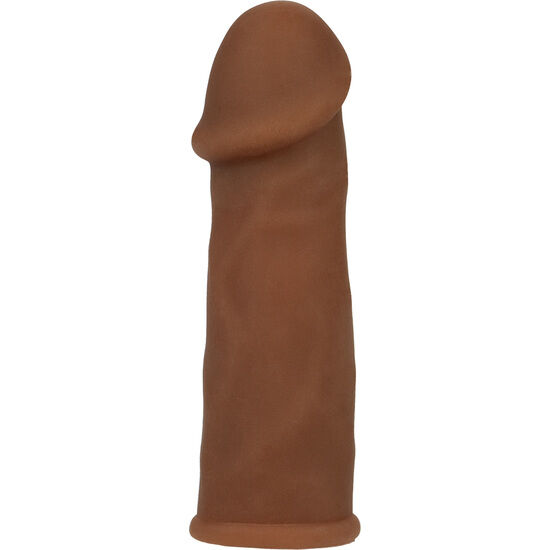 Nástavec na penis, měkký a pružný, prodloužení o 5 cm pro delší výdrž CALEXOTICS