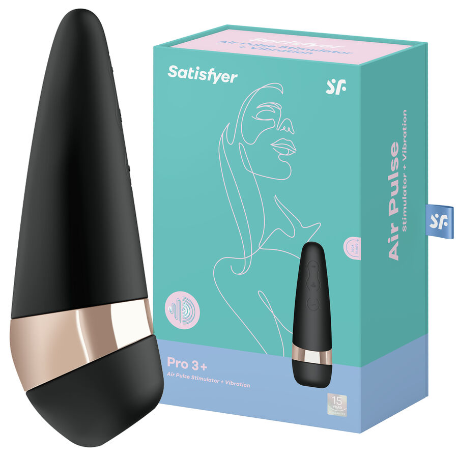 Stimulátor klitorisu s tlakovými vlnami, 11 intenzit, tichý silikon SATISFYER